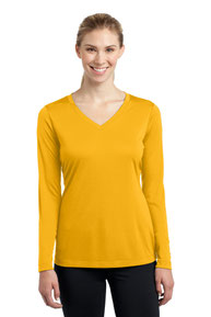 Sport-Tek® T-Shirt - Ladies Long Sleeve PosiCharge® Competitor™ V-Neck Tee LST353LS