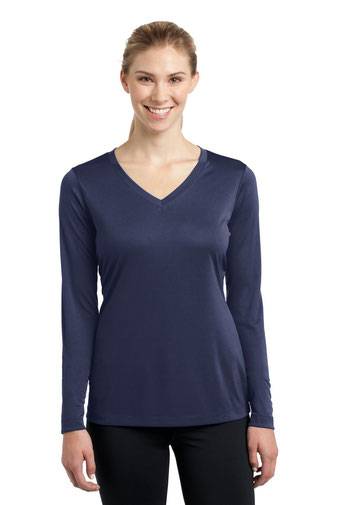 Sport-Tek® T-Shirt - Ladies Long Sleeve PosiCharge® Competitor™ V-Neck Tee LST353LS