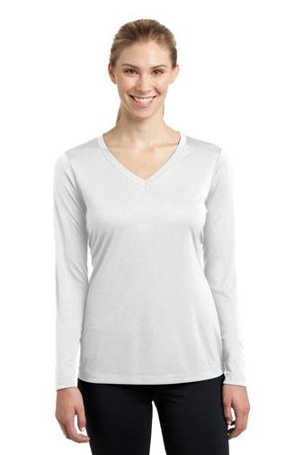 Sport-Tek® T-Shirt - Ladies Long Sleeve PosiCharge® Competitor™ V-Neck Tee LST353LS