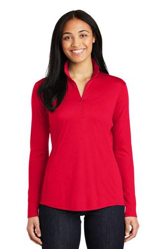 Sport-Tek ®  Ladies PosiCharge ®  Competitor ™  1/4-Zip Pullover. LST357