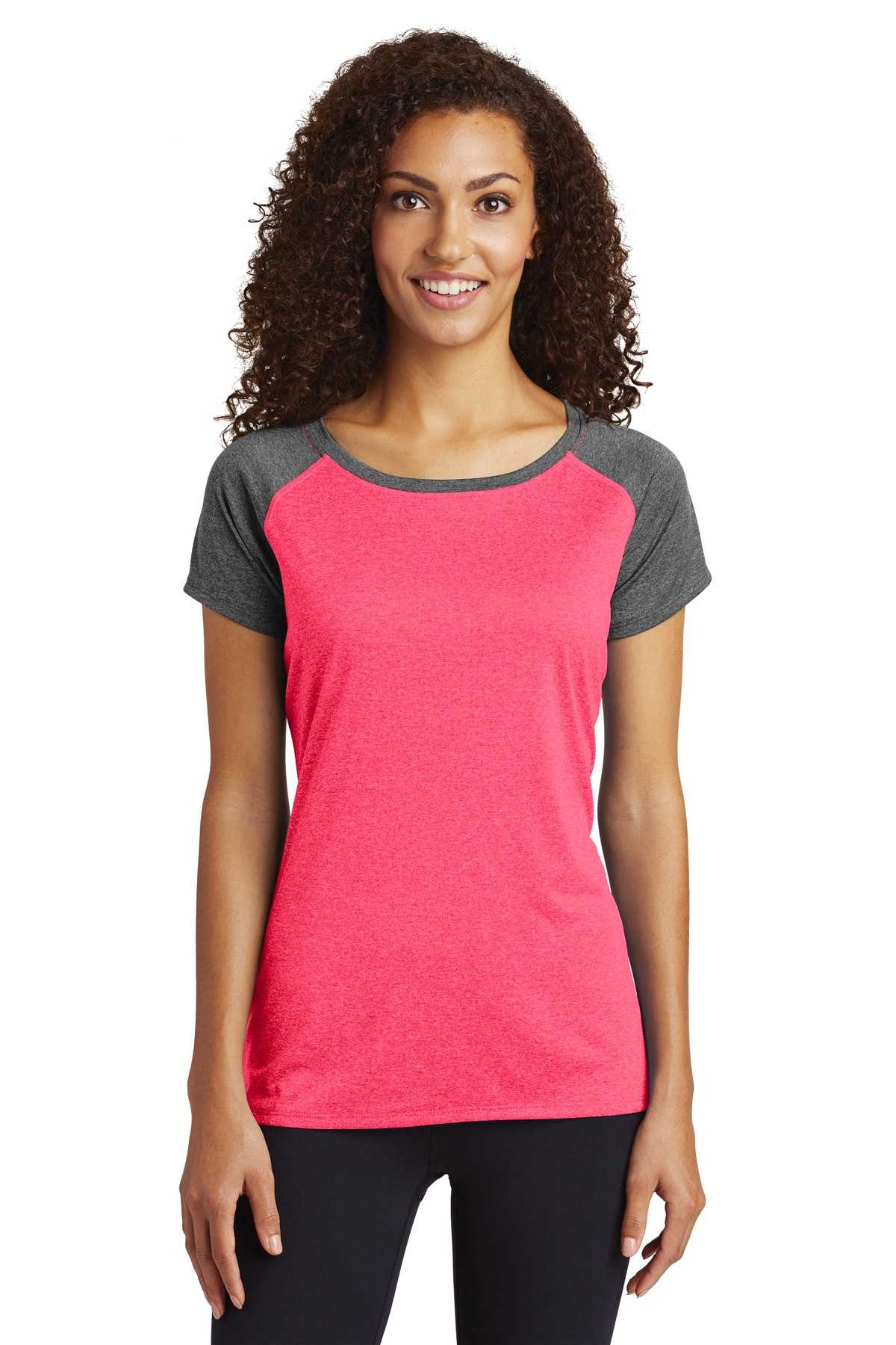 Sport-Tek  &#174;  Ladies Heather-On-Heather Contender  &#153;  Scoop Neck Tee. LST362