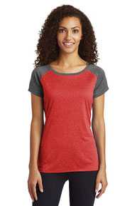 Sport-Tek  ®  Ladies Heather-On-Heather Contender  ™  Scoop Neck Tee. LST362