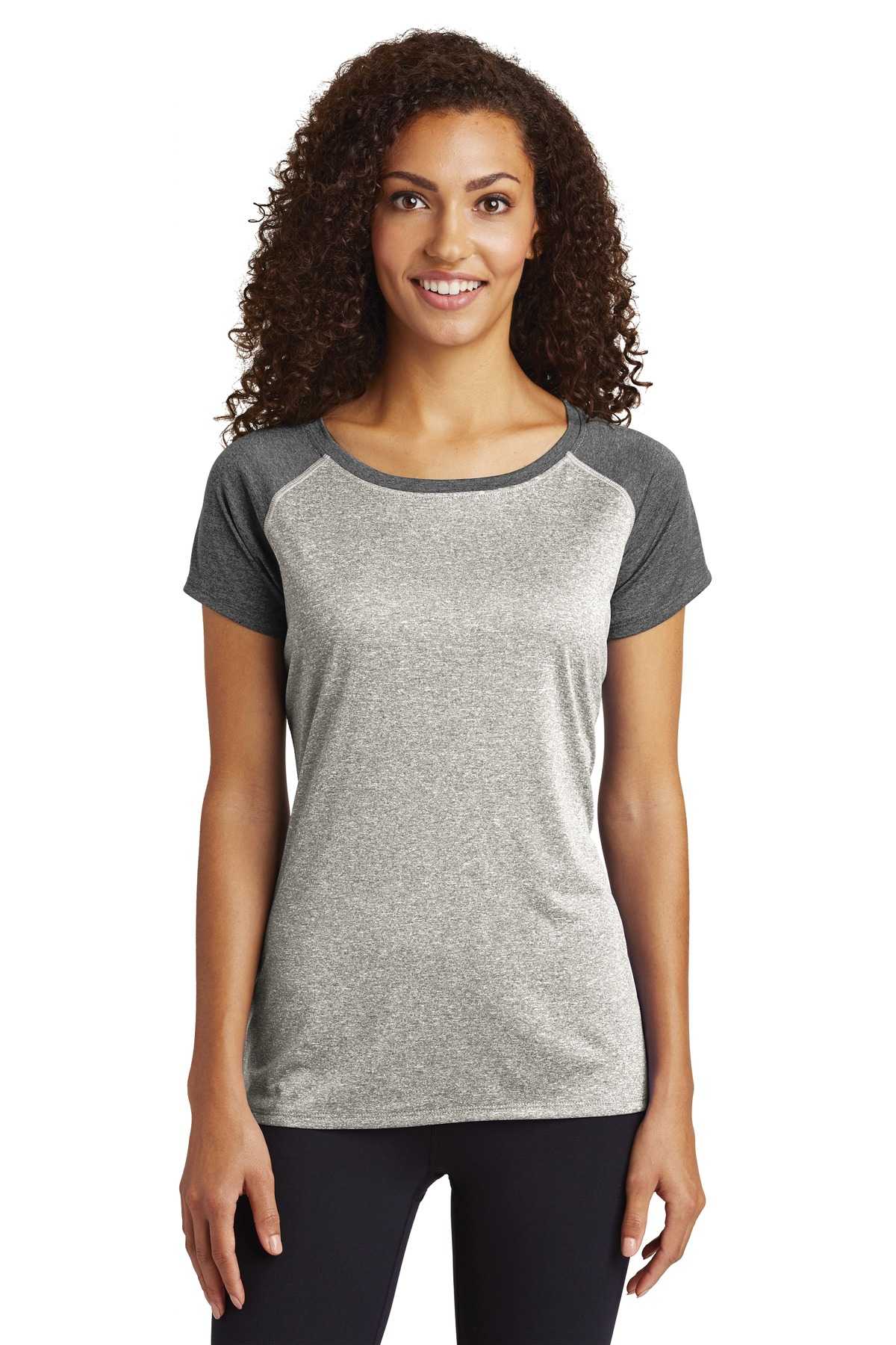 Sport-Tek  &#174;  Ladies Heather-On-Heather Contender  &#153;  Scoop Neck Tee. LST362