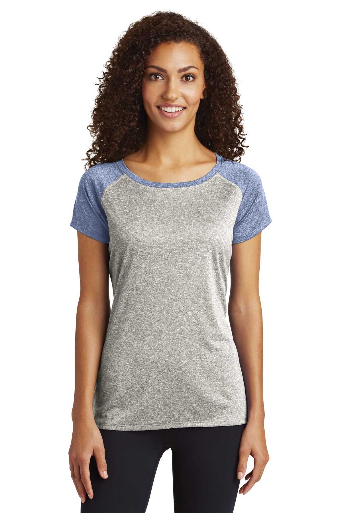 Sport-Tek  &#174;  Ladies Heather-On-Heather Contender  &#153;  Scoop Neck Tee. LST362