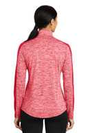 Sport-Tek ®  Ladies PosiCharge ®  Electric Heather Colorblock 1/4-Zip Pullover. LST397