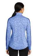 Sport-Tek ®  Ladies PosiCharge ®  Electric Heather Colorblock 1/4-Zip Pullover. LST397