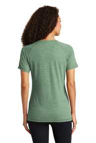 Sport-Tek  ®  Ladies PosiCharge  ®  Tri-Blend Wicking Scoop Neck Raglan Tee. LST400