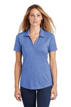 Sport-Tek  ®  Ladies PosiCharge  ®  Tri-Blend Wicking Polo. LST405