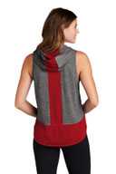 Sport-Tek  ®  Ladies PosiCharge  ®  Tri-Blend Wicking Draft Hoodie Tank. LST410
