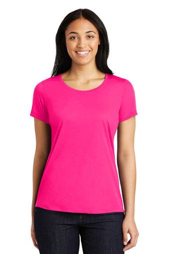 Sport-Tek ®  Ladies PosiCharge ®  Competitor ™  Cotton Touch ™  Scoop Neck Tee.
