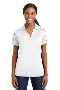 Sport-Tek ®  Ladies Micropique Sport-Wick ®  Piped Polo. LST653