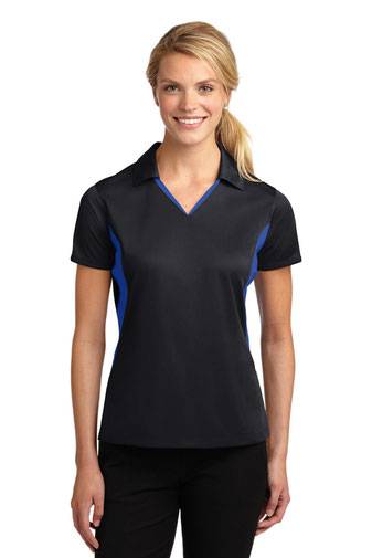 Sport-Tek ®  Ladies Side Blocked Micropique Sport-Wick ®  Polo. LST655