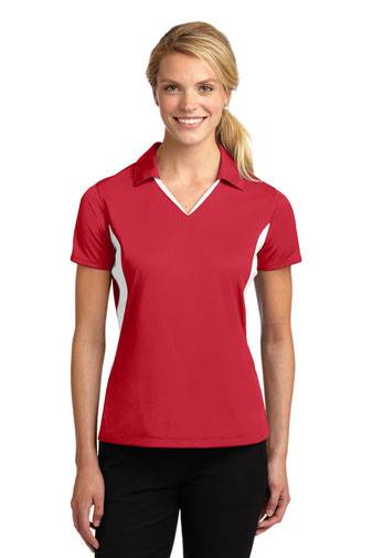 Sport-Tek ®  Ladies Side Blocked Micropique Sport-Wick ®  Polo. LST655