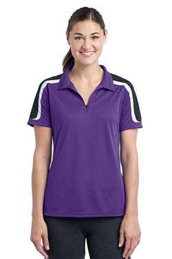 Sport-Tek ® Ladies Tricolor Shoulder Micropique Sport-Wick ® Polo. LST658 Sport-Tek ® Ladies Tricolor Shoulder Micropique Sport-Wick ® Polo. LST658