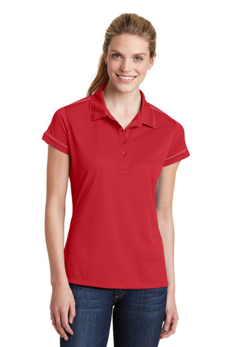 Sport-Tek ®  Ladies Contrast Stitch Micropique Sport-Wick® Polo. LST659