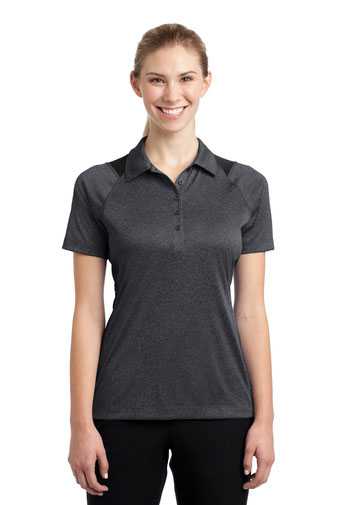 Sport-Tek &#174;  Ladies Heather Colorblock Contender &#153;  Polo. LST665