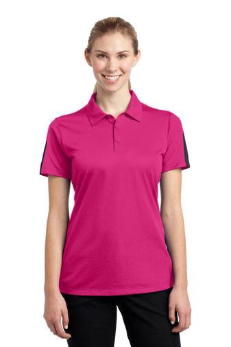 Sport-Tek® Polo - Ladies PosiCharge® Active Textured Colorblock Polo Shirt LST695