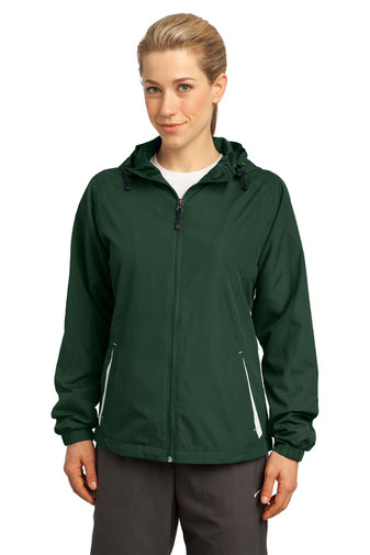Sport-Tek &#174;  Ladies Colorblock Hooded Raglan Jacket. LST76