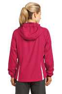 Sport-Tek ®  Ladies Colorblock Hooded Raglan Jacket. LST76