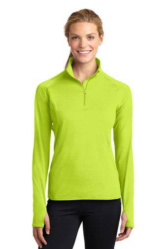 Sport-Tek ®  Ladies Sport-Wick ®  Stretch 1/2-Zip Pullover. LST850