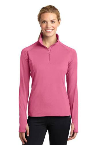 Sport-Tek ®  Ladies Sport-Wick ®  Stretch 1/2-Zip Pullover. LST850