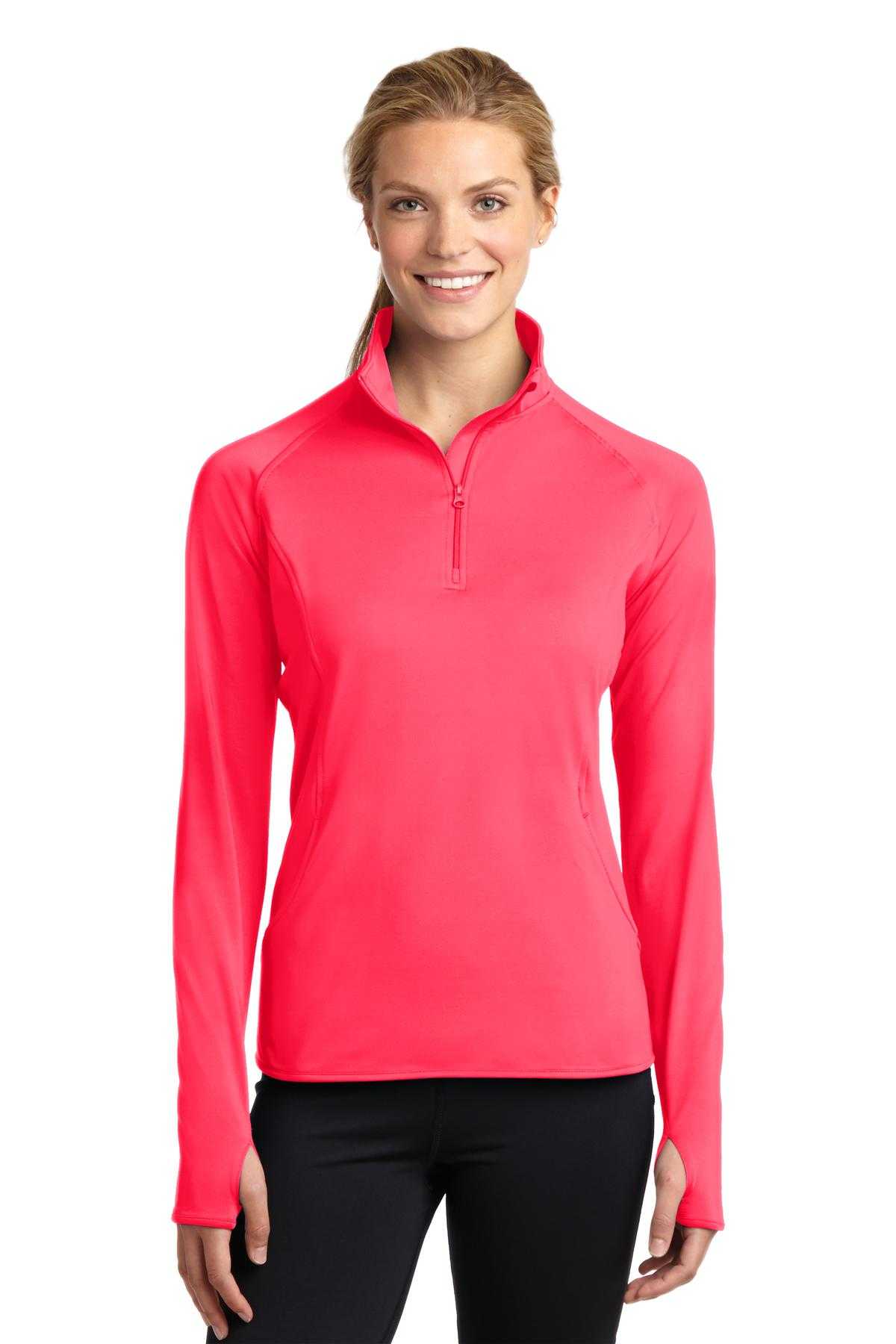 Sport-Tek ®  Ladies Sport-Wick ®  Stretch 1/2-Zip Pullover. LST850