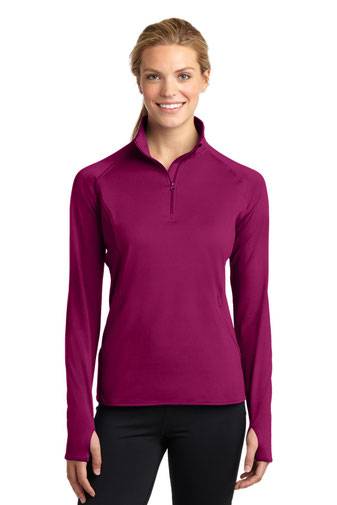 Sport-Tek ®  Ladies Sport-Wick ®  Stretch 1/2-Zip Pullover. LST850