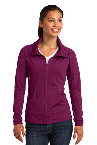 Sport-Tek ®  Ladies Sport-Wick ®  Stretch Full-Zip Jacket. LST852