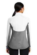 Sport-Tek ®  Ladies Sport-Wick ®  Stretch Contrast 1/2-Zip Pullover. LST854