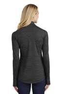 Sport-Tek  ®  Ladies Sport-Wick  ®  Stretch Reflective Heather 1/2-Zip Pullover. LST855