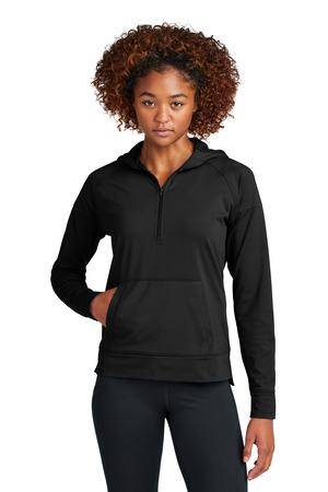 Sport-Tek ®  Ladies Sport-Wick ®  Stretch 1/2-Zip Hoodie LST856