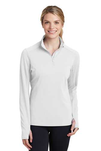 Sport-Tek &#174;  Ladies Sport-Wick &#174;  Textured 1/4-Zip Pullover.  LST860