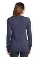 Port Authority Ladies Marled Cardigan Sweater. LSW415