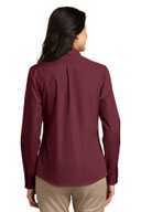 Port Authority Ladies Long Sleeve Carefree Poplin Shirt. LW100