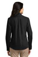 Port Authority Ladies Long Sleeve Carefree Poplin Shirt. LW100