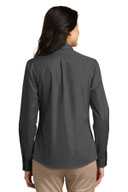 Port Authority Ladies Long Sleeve Carefree Poplin Shirt. LW100