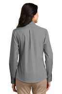 Port Authority Ladies Long Sleeve Carefree Poplin Shirt. LW100