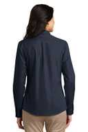 Port Authority Ladies Long Sleeve Carefree Poplin Shirt. LW100