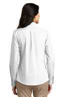 Port Authority Ladies Long Sleeve Carefree Poplin Shirt. LW100