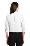 Port Authority Ladies 3/4-Sleeve Carefree Poplin Shirt. LW102