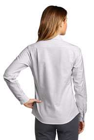 Port Authority Ladies SuperPro ™  Oxford Stripe Shirt. LW657