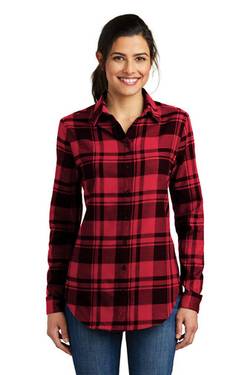 Port Authority Ladies Plaid Flannel Tunic . LW668 Port Authority Ladies Plaid Flannel Tunic . LW668