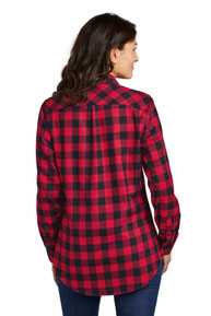 Port Authority Ladies Plaid Flannel Tunic . LW668