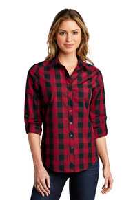 Port Authority Ladies Everyday Plaid Shirt. LW670
