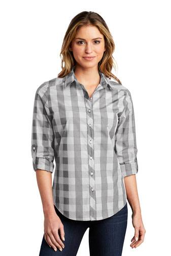 Port Authority Ladies Everyday Plaid Shirt. LW670