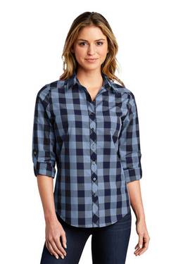 Port Authority Ladies Everyday Plaid Shirt. LW670 Port Authority Ladies Everyday Plaid Shirt. LW670