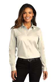 Port Authority Ladies Long Sleeve SuperPro™ React™ Twill Shirt. LW808
