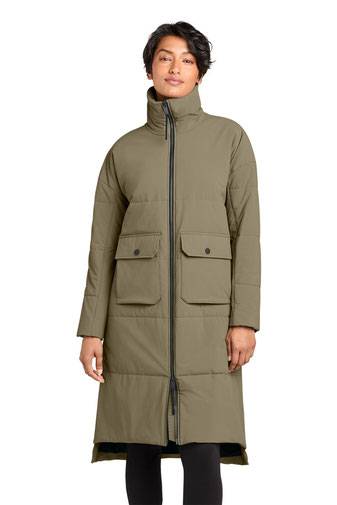 MiiR ®  Women's Sashiko Stretch Puffy Long Jacket MRAW445