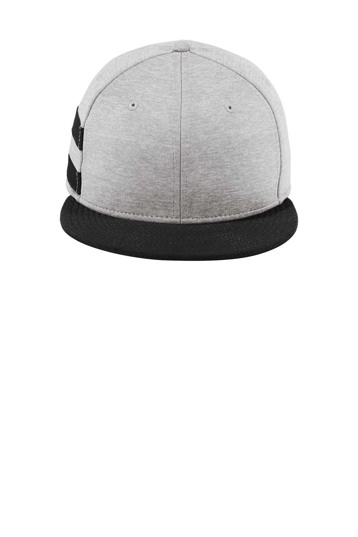 New Era  &#174;  Shadow Heather Striped Flat Bill Snapback Cap NE408