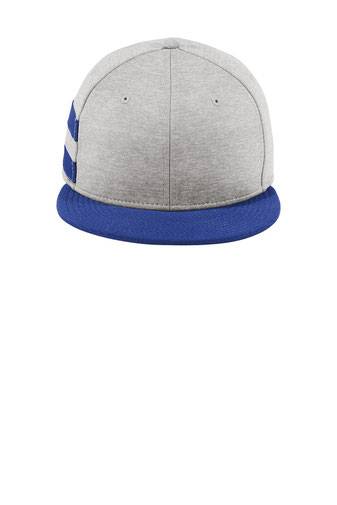New Era  ®  Shadow Heather Striped Flat Bill Snapback Cap NE408